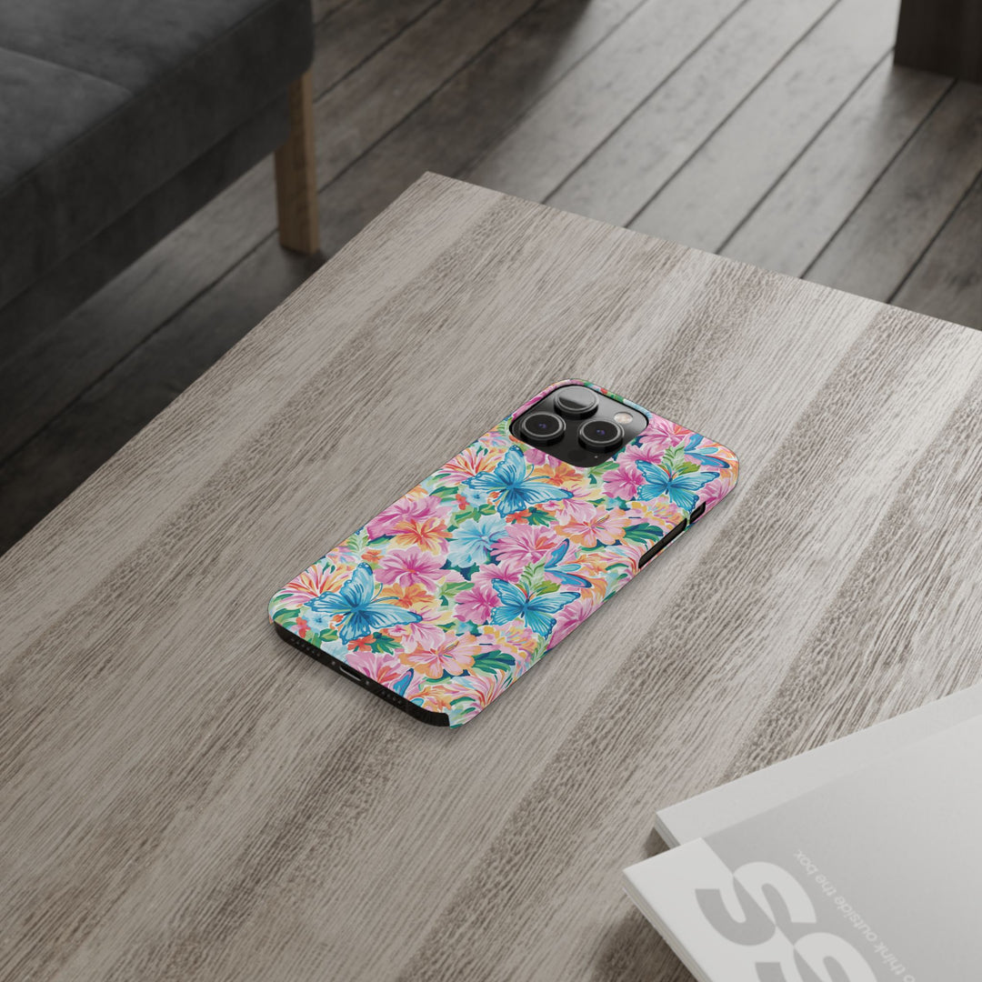 Slim Butterflies Flowers Gift for Her Cute Phone Cases for Iphone 16 Pro Max | iPhone 15 Case | iPhone 15 Pro Max Case, Iphone 14, 13, 12, 11, 10, 8, 7 - Studio40ParkLane