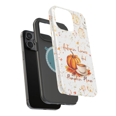 Fall Leaves Pumpkins Tough Magsafe Cute Phone Cases for Iphone | iPhone 15 Case | iPhone 15 Pro Max Case, Iphone 14, Iphone 14 13 12 11 10 9 8 7 - Studio40ParkLane