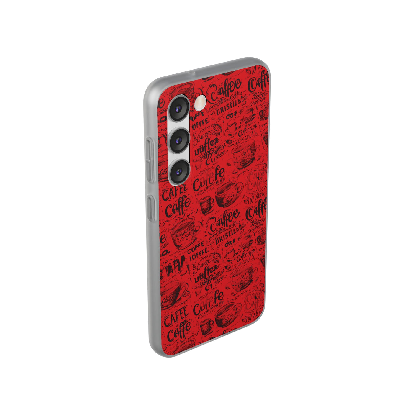 Cute Flexi Samsung Phone Cases, Red Black Coffee Galaxy S23 Phone Case, Samsung S22 Case, Samsung S21 Case, S20 Plus