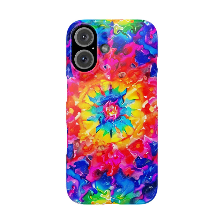 Slim Tie Dye Faux Glitter Gift for Her Cute Phone Cases for Iphone 16 Pro Max | iPhone 15 Case | iPhone 15 Pro Max Case, Iphone 14, Iphone 14 Pro Max, Iphone 13 12 11 8 7 - Studio40ParkLane