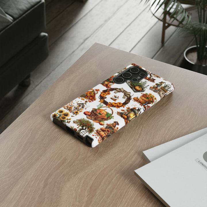 Impact Resistant, Fall Leaves Collage, Cute Phone Cases for Samsung S24, S23, S22, S21, IPhone 15 pro Iphone 14 pro Iphone 13 IPhone 12 Iphone 11 - Studio40ParkLane