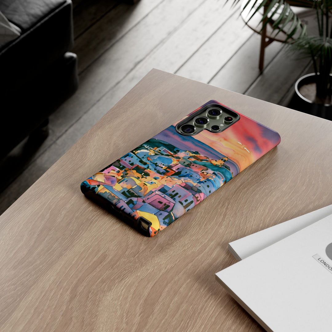 Impact Resistant, Greek Sunset, Cute Phone Cases for Samsung S24, S23, S22, S21, IPhone 15 pro Iphone 14 pro Iphone 13 IPhone 12 Iphone 11 - Studio40ParkLane