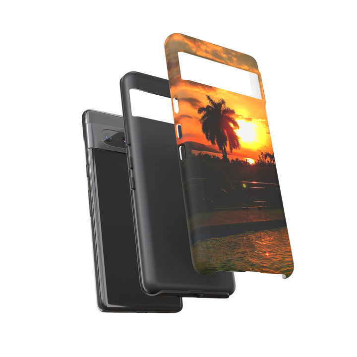 Cute Samsung Case | Cool Iphone Case | Summer Jamaica Pool Sunset, Samsung S24, S23, S22, S21, IPhone 15 Case | Iphone 14 Case, Iphone 13 Case - Studio40ParkLane