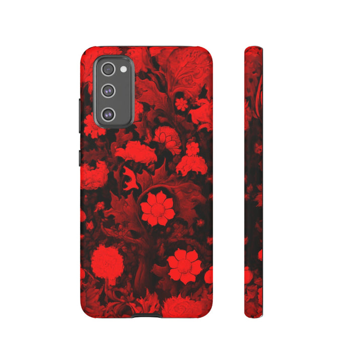 Cute Samsung Phone Case | Aesthetic Samsung Phone Case | Galaxy S23, S22, S21, S20 | Red Flowers, Protective Phone Case - Studio40ParkLane