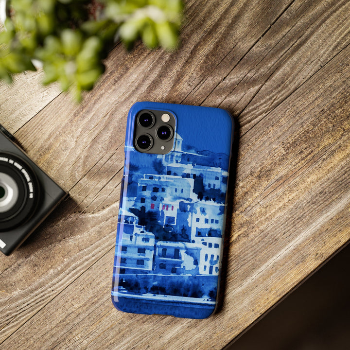 Slim Cute Phone Cases for Iphone | iPhone 15 Case | iPhone 15 Pro Max Case, Iphone 14, Iphone 14 Pro Max, Iphone 13, Greek Island Blue - Studio40ParkLane
