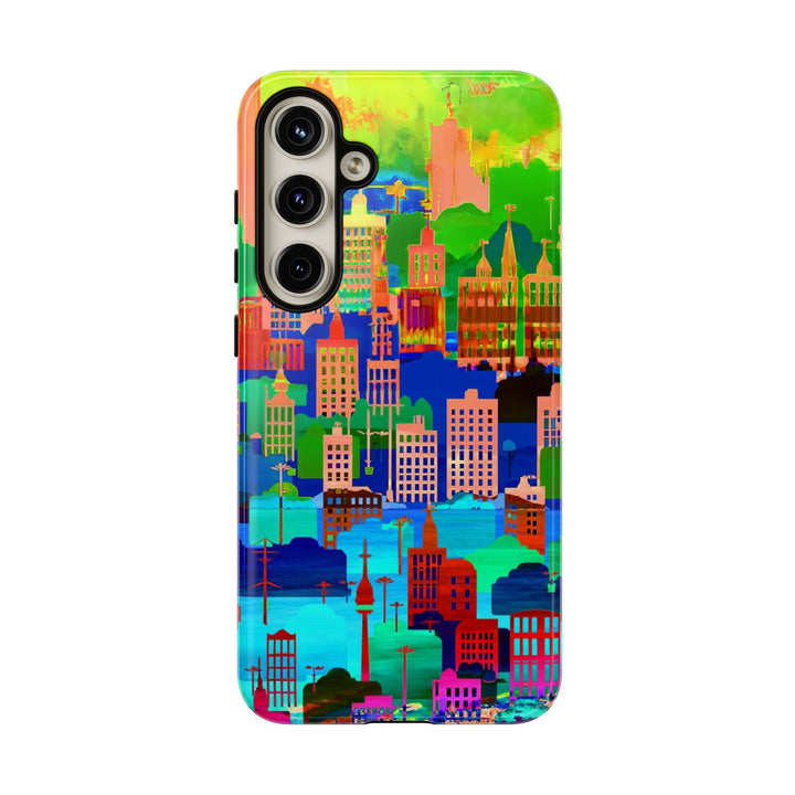 Cute Samsung Case | Cool Iphone Case | Summer City Skyline, Samsung S24, S23, S22, S21, IPhone 15 Case | Iphone 14 Case, Iphone 13 Case - Studio40ParkLane