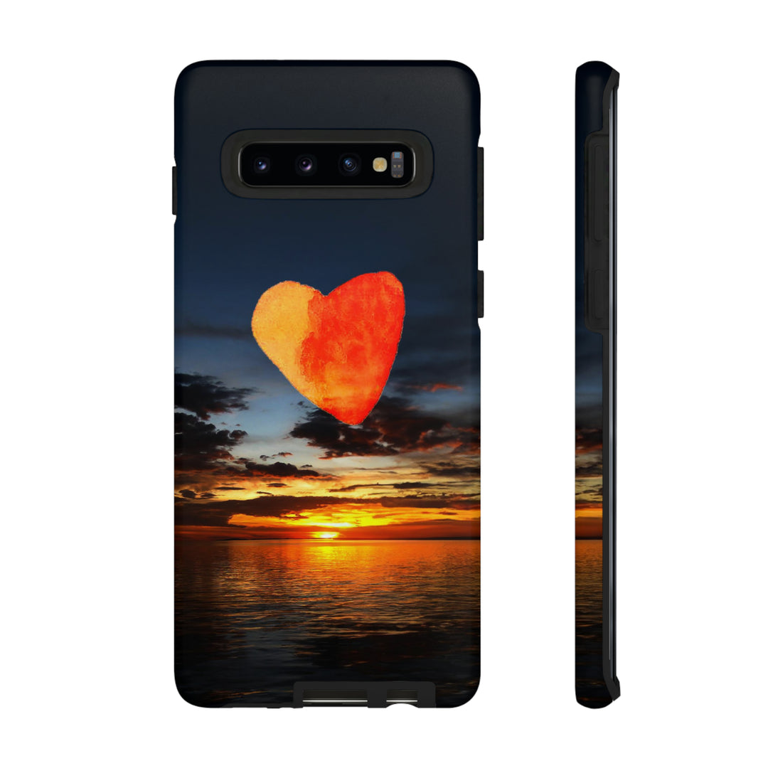 Cute Samsung Phone Case | Aesthetic Samsung Phone Case | Galaxy S23, S22, S21, S20 | Luxury case, Cute Rising Heart Sunset Phone Case - Studio40ParkLane