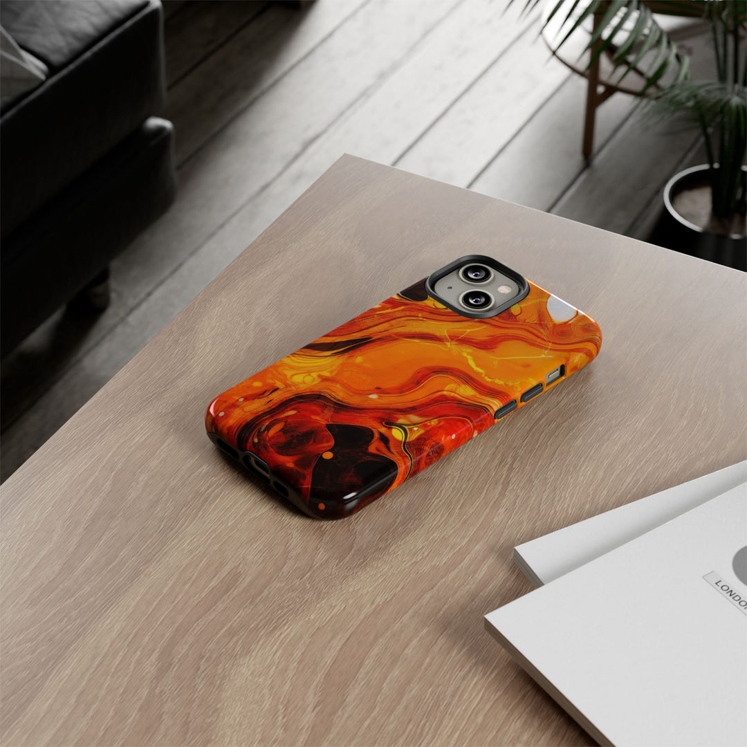 Impact Resistant, Fall Colors Marble, Cute Phone Cases for Samsung S24, S23, S22, S21, IPhone 15 pro Iphone 14 pro Iphone 13 IPhone 12 Iphone 11 - Studio40ParkLane