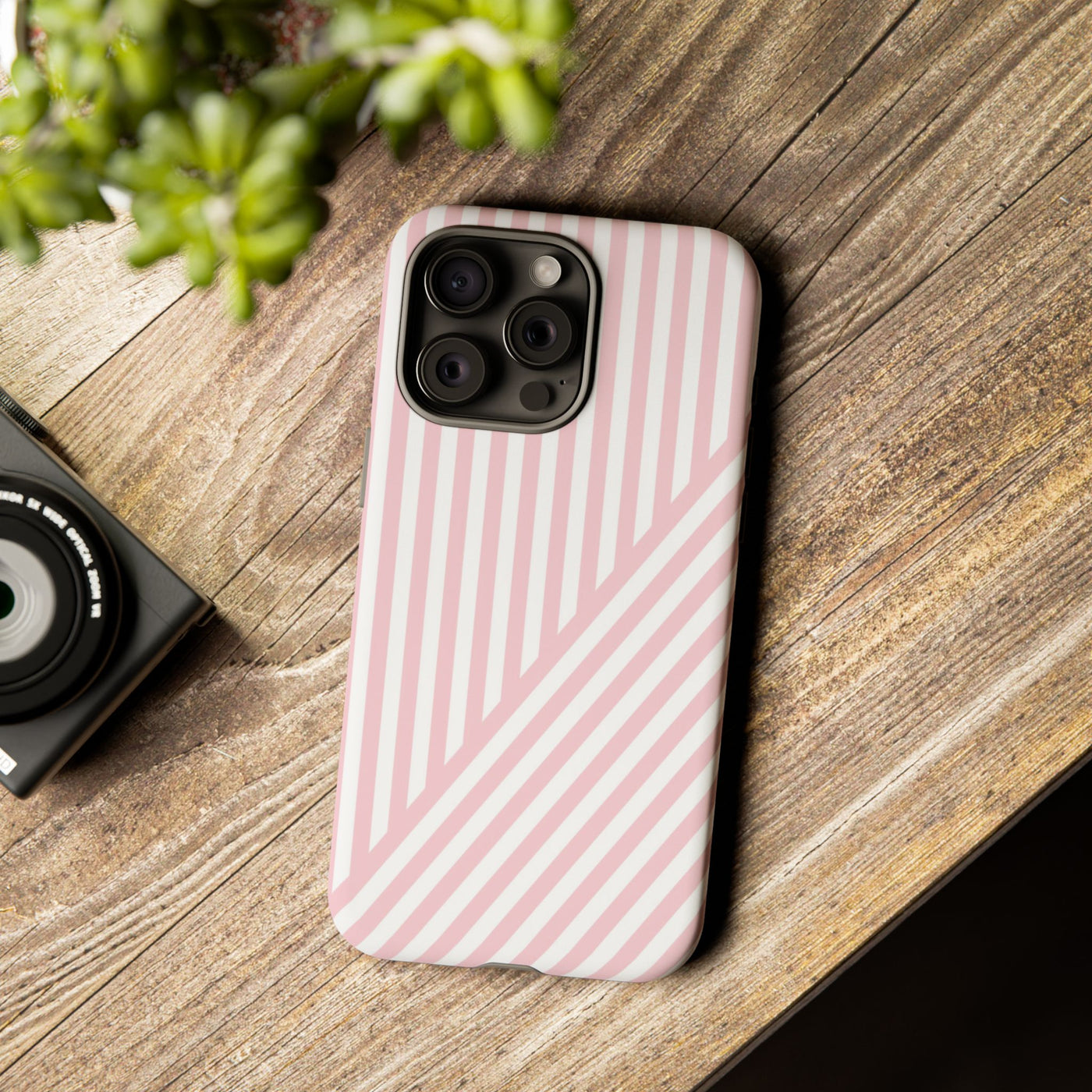 Custom Personalized Tough Phone Case - Aesthetic Stripes - For iPhone 17 Pro Max iPhone 16 Pro iPhone 15 Iphone 14 Iphone 13 Plus 13 12 11 - Studio40ParkLane