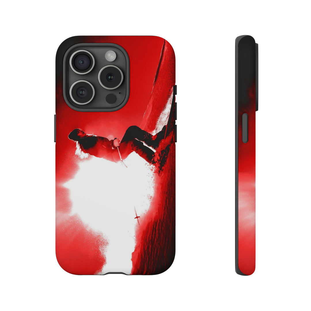 Cute IPhone Case | iPhone 15 Case | iPhone 15 Pro Max Case, Iphone 14 Case, Iphone 14 Pro Max Case IPhone Case for Art Lovers - Red Skier - Studio40ParkLane