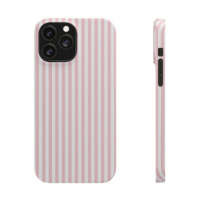 Slim Sweet Pink Striped Cute Phone Case for Iphone 16 - | iPhone 15 Pro Max Case | iPhone 14 Case Iphone 13 12 11 10 9 8 7 X XS Gift for Her