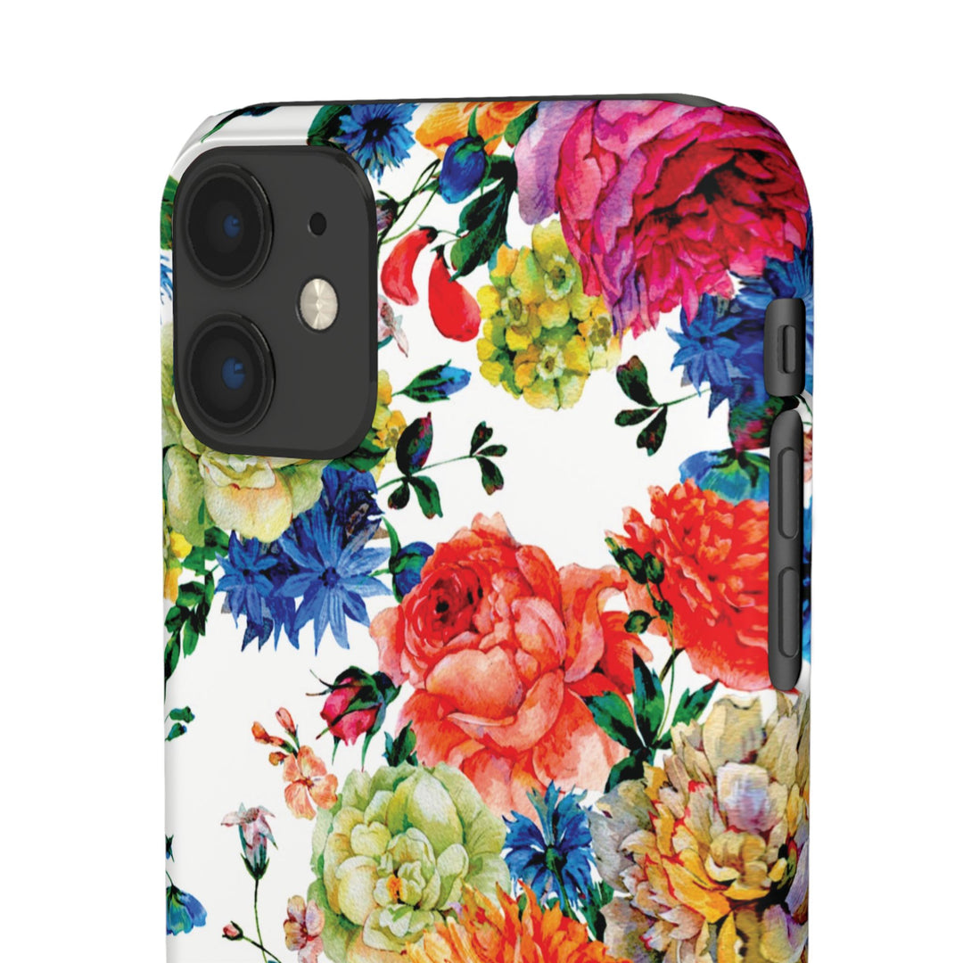 Sleek Snap Colorful Flowers Cute Phone Case for iPhone 16 15 14 13 12 11 X Xs Max Xr Pro Plus Samsung Galaxy S24 S23 S22 S21 S20 Note Ultra