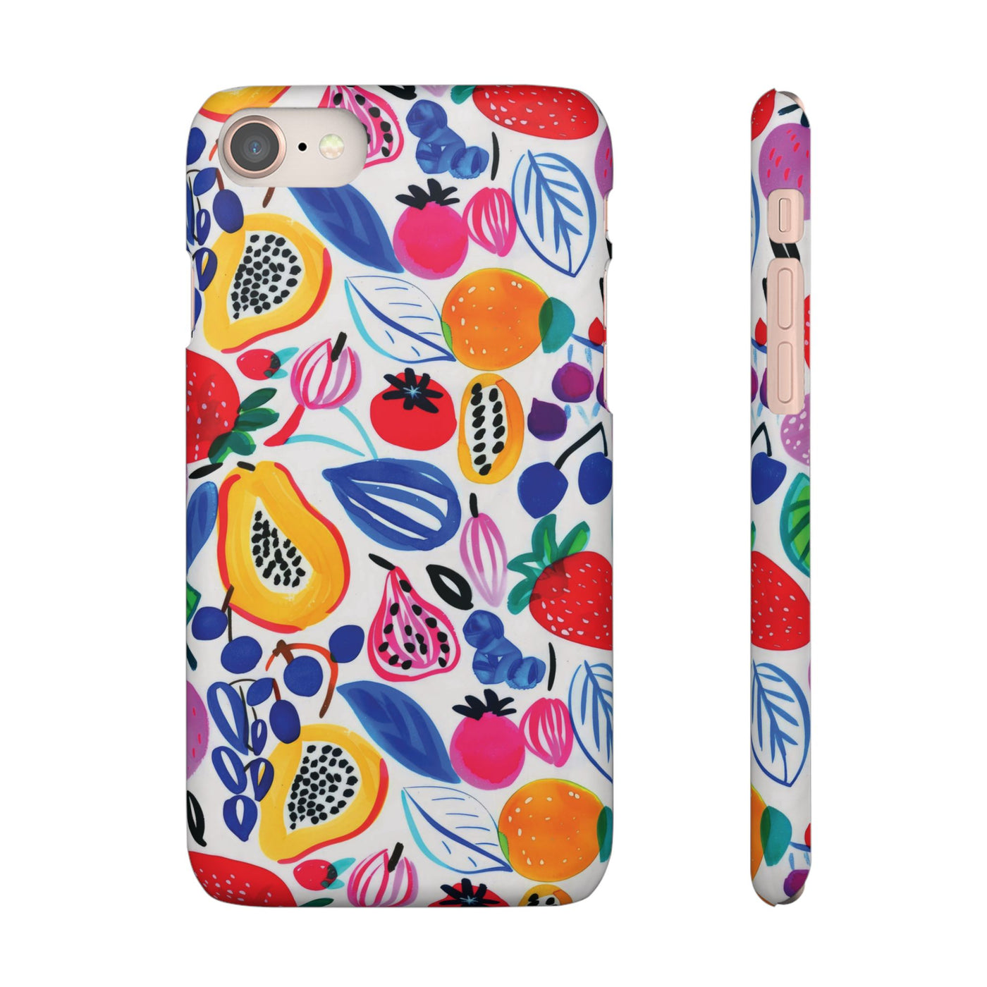 Snap Summer Fruit Gift for Her Cute Phone Cases for Samsung Galaxy S24, S23, S22, S21, S20, Plus, Ultra, Iphone 16, 15, 14, Pro and Max