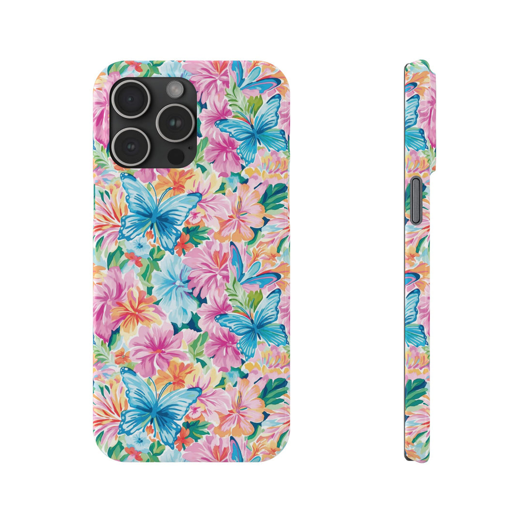 Slim Butterflies Flowers Gift for Her Cute Phone Cases for Iphone 16 Pro Max | iPhone 15 Case | iPhone 15 Pro Max Case, Iphone 14, 13, 12, 11, 10, 8, 7 - Studio40ParkLane