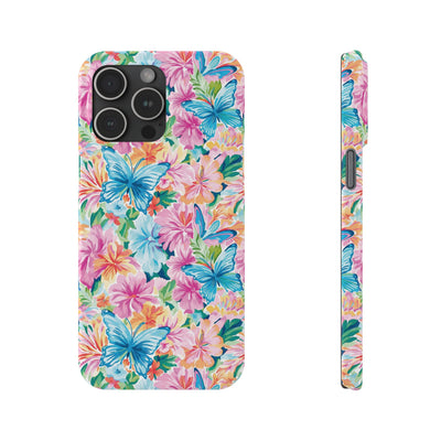 Slim Butterflies Flowers Gift for Her Cute Phone Cases for Iphone 16 Pro Max | iPhone 15 Case | iPhone 15 Pro Max Case, Iphone 14, 13, 12, 11, 10, 8, 7