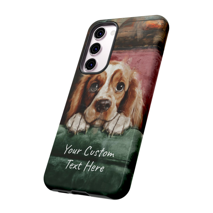 Personalize this Cute Samsung Phone Case | Cocker Spaniel Dog Samsung Phone Case | Galaxy S23, S22, S21, S20 | Customized Samsung Case - Studio40ParkLane