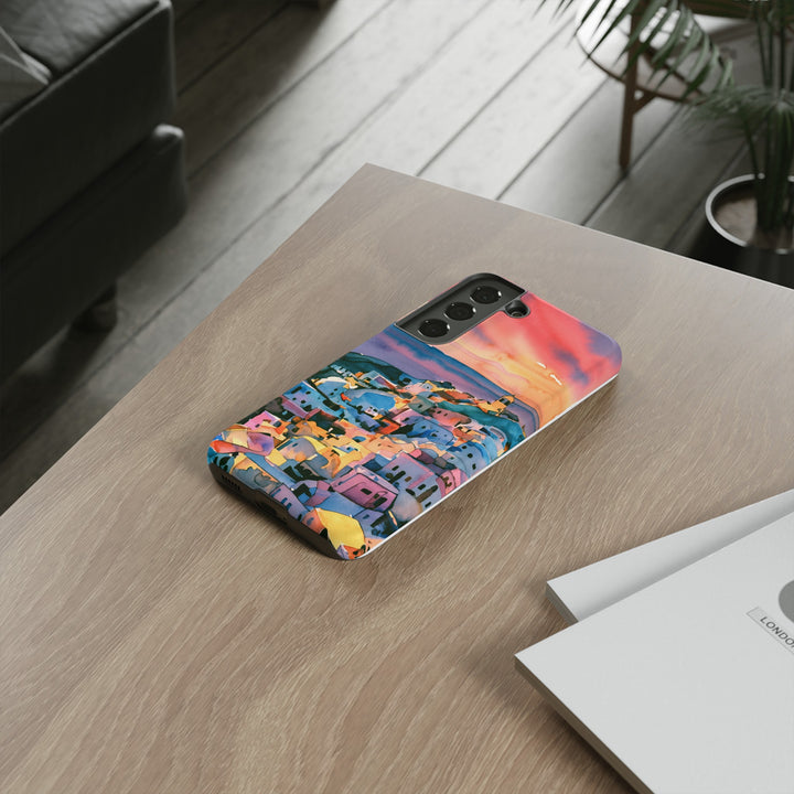 Impact Resistant, Greek Sunset, Cute Phone Cases for Samsung S24, S23, S22, S21, IPhone 15 pro Iphone 14 pro Iphone 13 IPhone 12 Iphone 11 - Studio40ParkLane