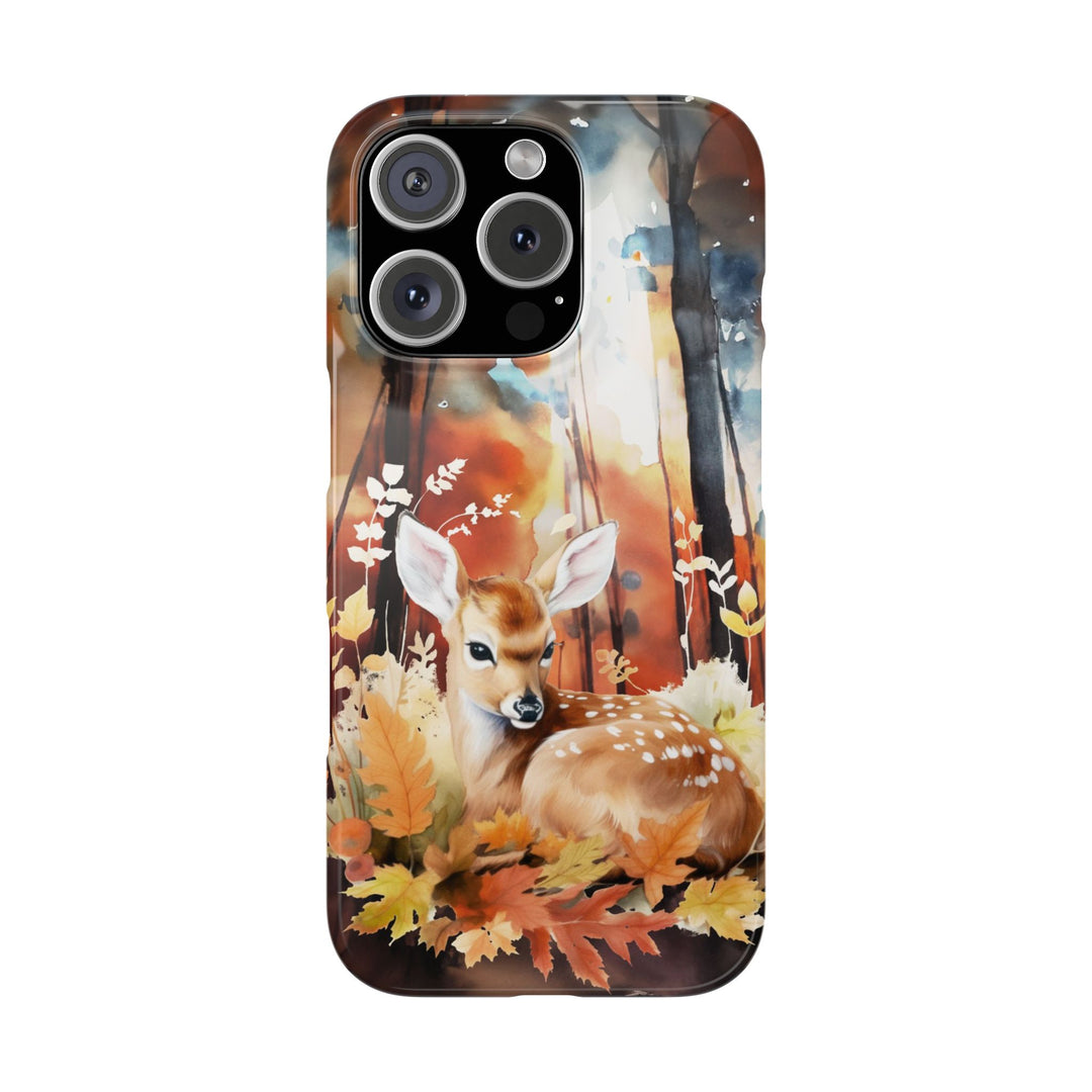 Slim Fall Autumn Forest Deer Gift for Her Cute Phone Cases for Iphone 16 | iPhone 15 Case | iPhone 15 Pro Max Case, Iphone 14, Iphone 14 Pro Max, Iphone 13, Slim - Studio40ParkLane