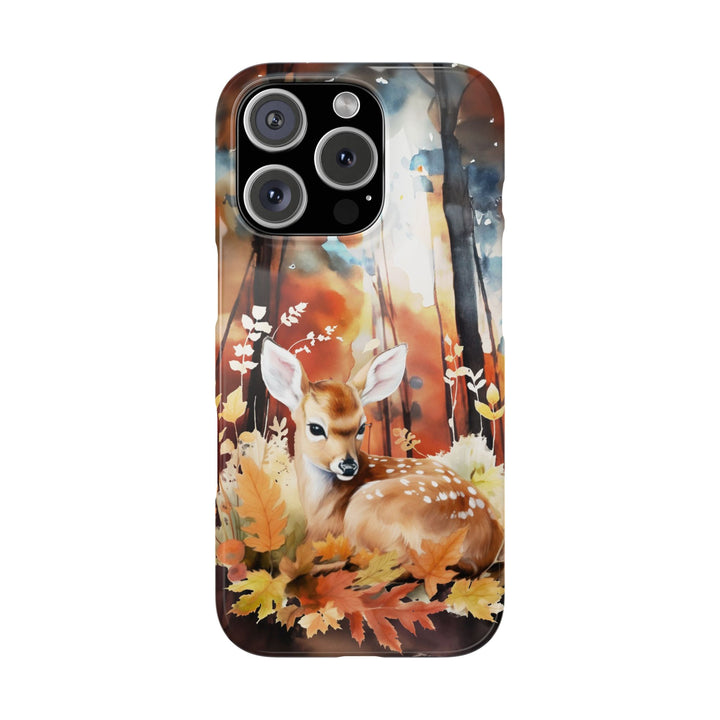 Slim Fall Autumn Forest Deer Gift for Her Cute Phone Cases for Iphone 16 | iPhone 15 Case | iPhone 15 Pro Max Case, Iphone 14, Iphone 14 Pro Max, Iphone 13, Slim - Studio40ParkLane