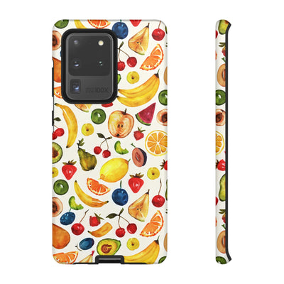 Impact Resistant, Mixed Fruits, Cute Phone Cases for Samsung S24, S23, S22, S21, IPhone 15 pro Iphone 14 pro Iphone 13 IPhone 12 Iphone 11