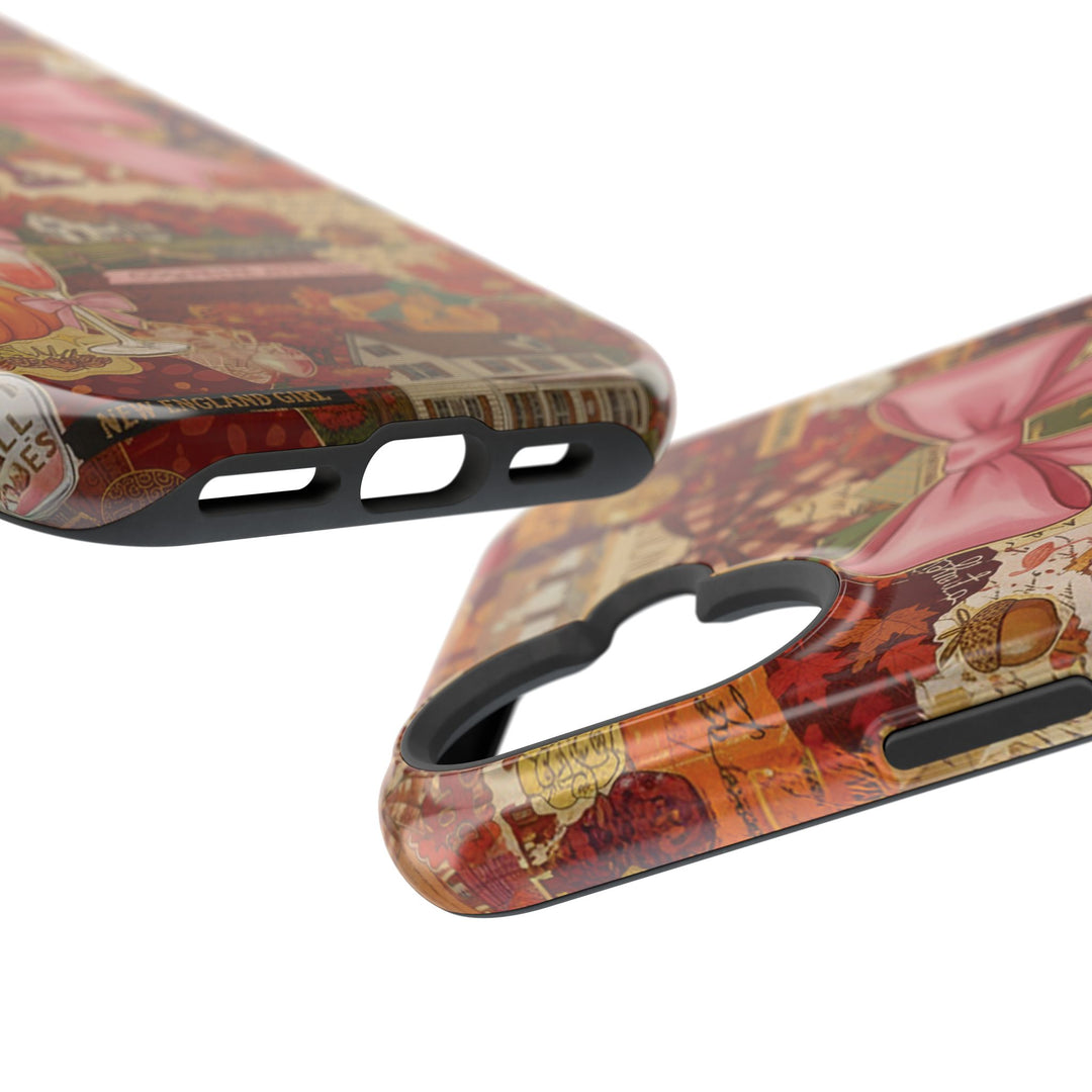 New England Fall Coquette Collage Tough Magsafe Cute Phone Cases for Iphone | iPhone 15 Pro Max Case, Iphone 14, Iphone 14 13 12 11 10 9 8 7 - Studio40ParkLane