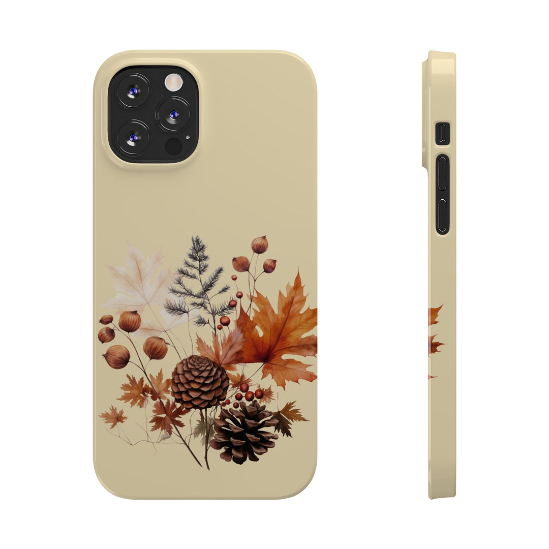 Slim Fall Leaves Foliage Cute Phone Cases for Iphone 16 | iPhone 15 Case | iPhone 15 Pro Max Case, Iphone 14, Iphone 14 Pro Max, Iphone 13, Slim Mom Dad Gift - Studio40ParkLane