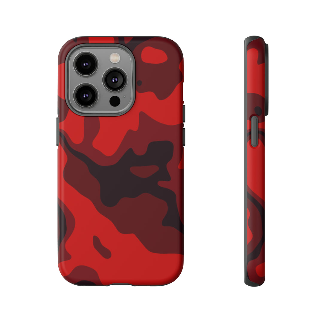 Cute IPhone Case | iPhone 15 Case | iPhone 15 Pro Max Case, Iphone 14 Case, Iphone 14 Pro Max Case IPhone Case for Art Lovers - Red Camo - Studio40ParkLane