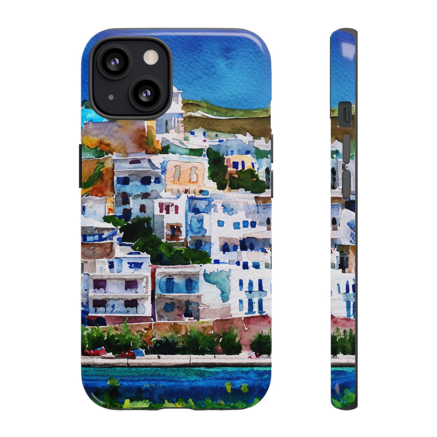 Impact Resistant, Greece House, Cute Phone Cases for Samsung S24, S23, S22, S21, IPhone 15 pro Iphone 14 pro Iphone 13 IPhone 12 Iphone 11