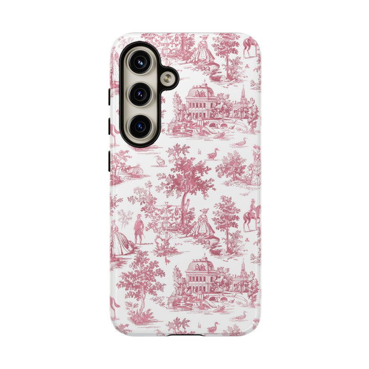 Premium Tough French Toile Gift for Her Cute Phone Cases for Samsung S25, S24, S23, S22, S21 Iphone, 16, 15, 14, 13, 12 Plus Max Pro Ultra - Studio40ParkLane