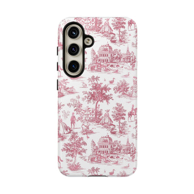 Premium Tough French Toile Gift for Her Cute Phone Cases for Samsung S25, S24, S23, S22, S21 Iphone, 16, 15, 14, 13, 12 Plus Max Pro Ultra - Studio40ParkLane