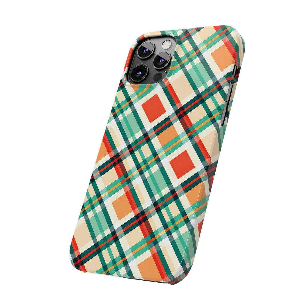 Slim Checkered Plaid Gift for Her Cute Phone Cases for Iphone 16 Pro Max | iPhone 15 Case | iPhone 15 Pro Max Case, Iphone 14, 13, 12, 11, 10, 8, 7 - Studio40ParkLane