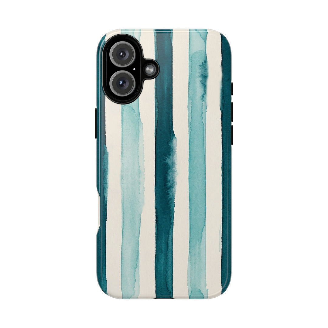 Tough Cute Green Stripes Phone Case, for IPhone 17 Pro Max | Iphone 17 Air, Iphone 16, IPhone 15, 14 13 12, Samsung Galaxy S26, S25, S24, S23