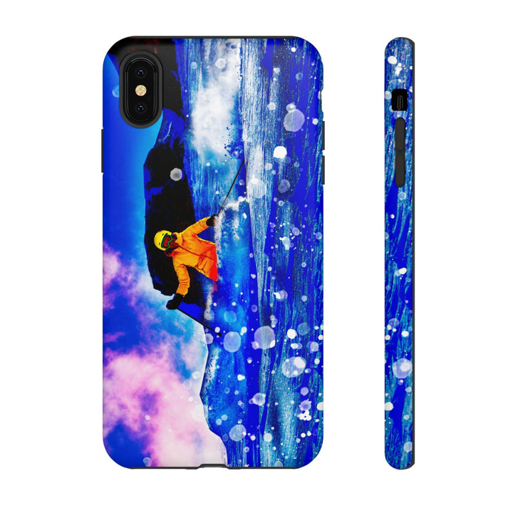 Cute IPhone Case | iPhone 15 Case | iPhone 15 Pro Max Case, Iphone 14 Case, Iphone 14 Pro Max Case IPhone Case for Art Lovers, Skier Mountain - Studio40ParkLane