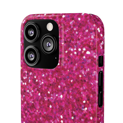 Snap Non-Glitter Muted Pink Play on "Faux" Glitter Effect Cute Phone Cases for Samsung and Iphone, 16, 15, 14, S24, S23, S22, S21, S20, Plus and Ultra