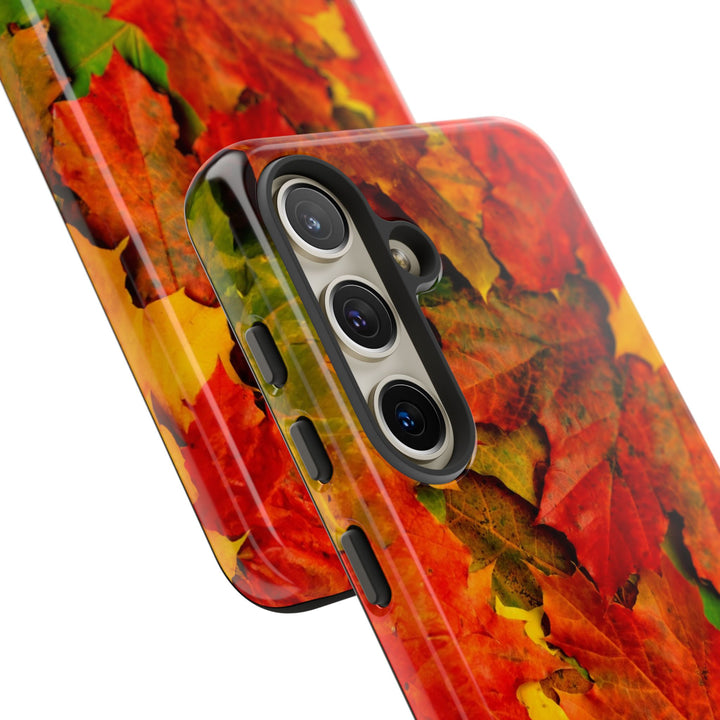 Fall Leaves Impact Resistant, Cute Phone Cases for Samsung S24, S23, S22, S21, IPhone 15 pro Iphone 14 pro Iphone 13 IPhone 12 Iphone 11 - Studio40ParkLane