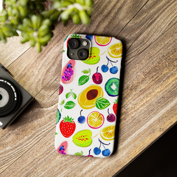 Slim Cute Phone Cases for Iphone | iPhone 15 Case | iPhone 15 Pro Max Case, Iphone 14, Iphone 14 Pro Max, Iphone 13, Summer Fruit Mix - Studio40ParkLane