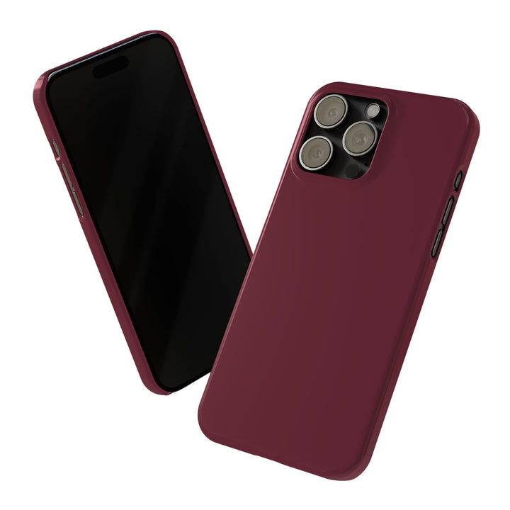 Slim Burgundy Maroon Gift for Her Aesthetic Cute Phone Case for Iphone 16 - | iPhone 15 Pro Max Case | iPhone 14 Case 13 12 11 10 9 8 7 - Studio40ParkLane