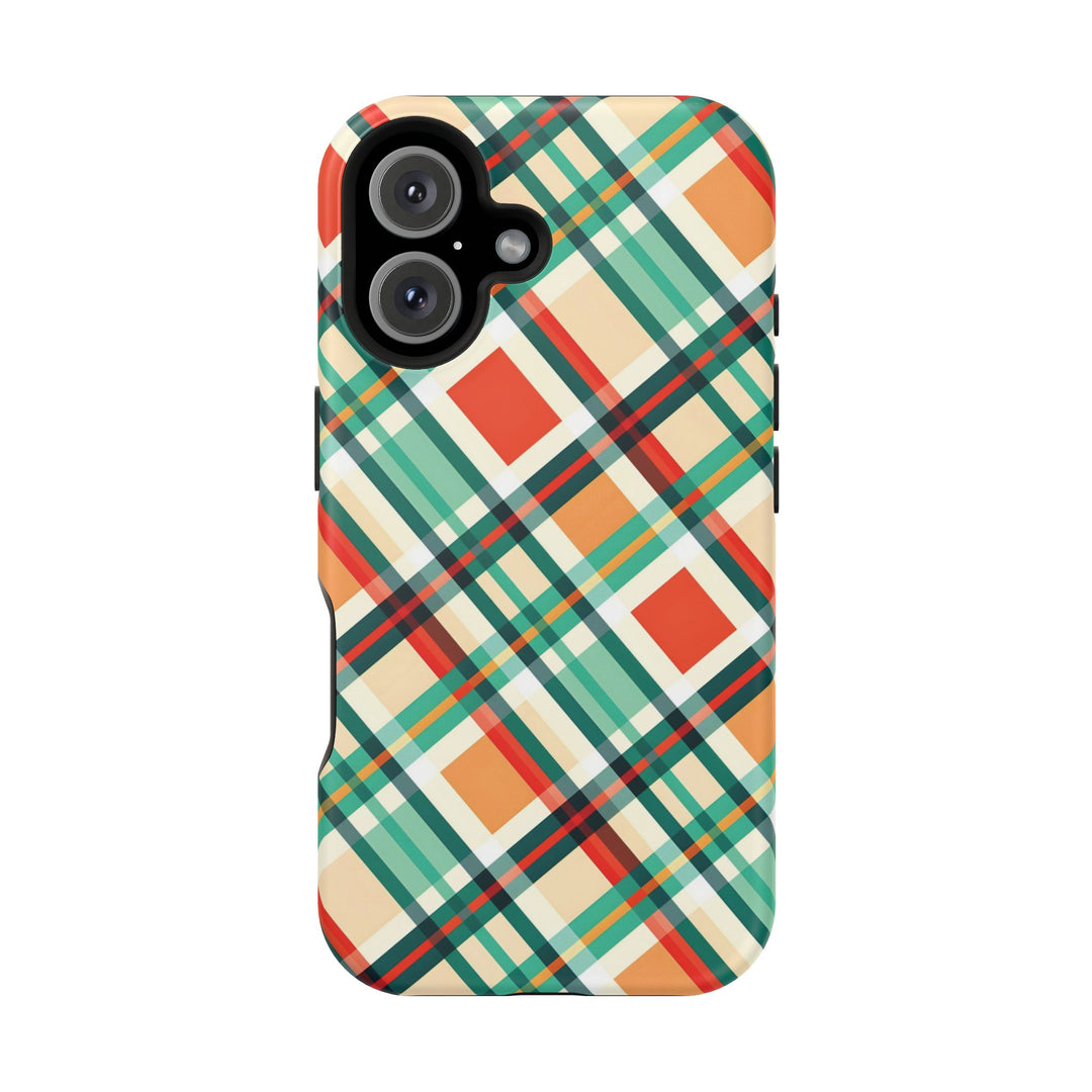 Checkered Plaid Magsafe Gift for Her Cute Phone Case for Iphone, | iPhone 16 | iPhone 15 Pro Max, Iphone 14 Pro Max, 13 12 11 10 9 8 7 - Studio40ParkLane