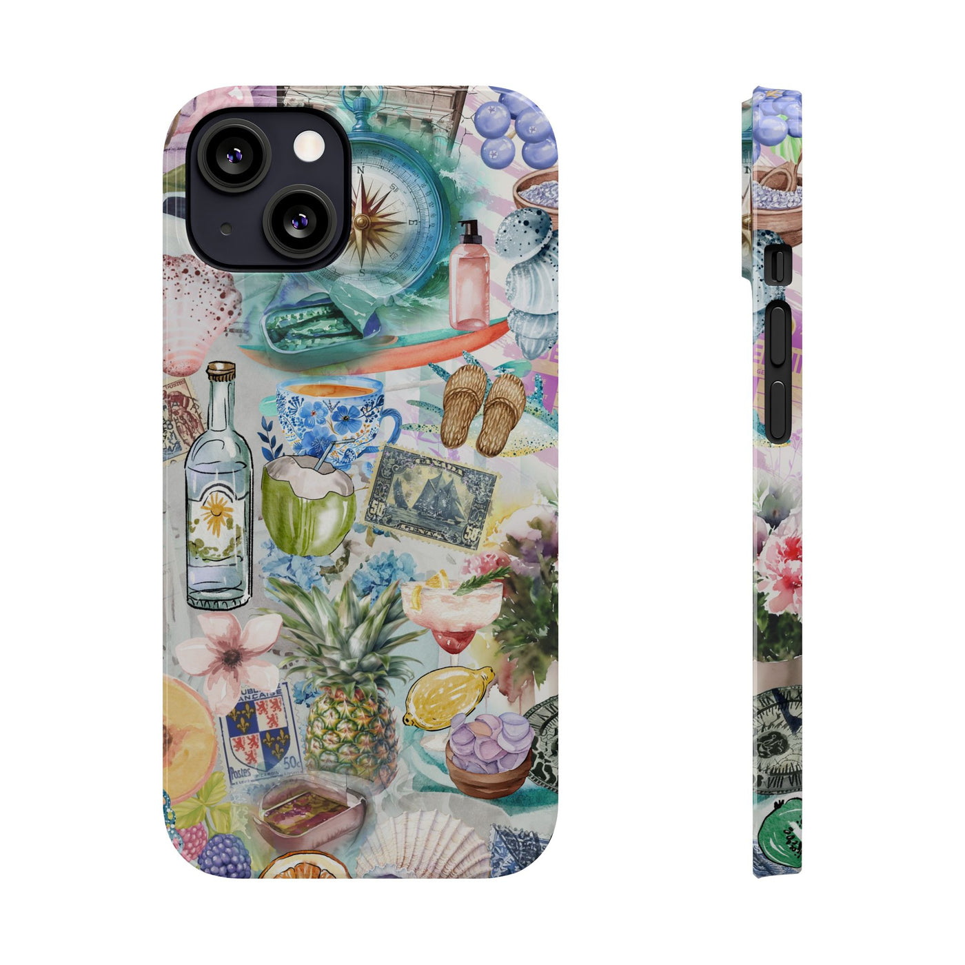 Slim Travel Coquette Collage Slim Cute Phone Cases for Iphone  | iPhone 15 Case | iPhone 15 Pro Max Case, Iphone 14, Iphone 14 Pro Max, Iphone 13