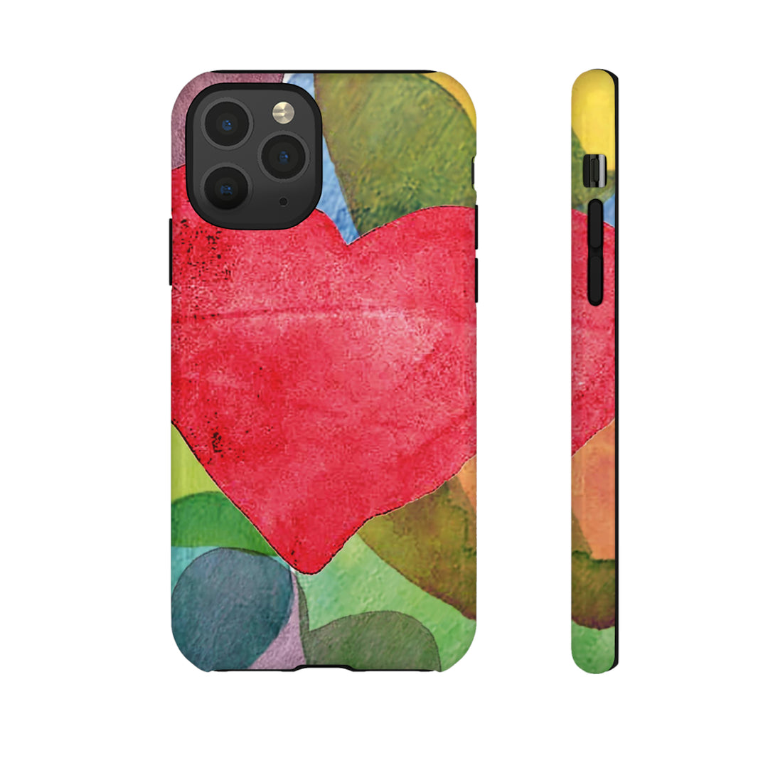 Cute IPhone Case | iPhone 15 Case | iPhone 15 Pro Max Case, Iphone 14 Case, Iphone 14 Pro Max Case IPhone Case for Art Lovers, Red Heart - Studio40ParkLane