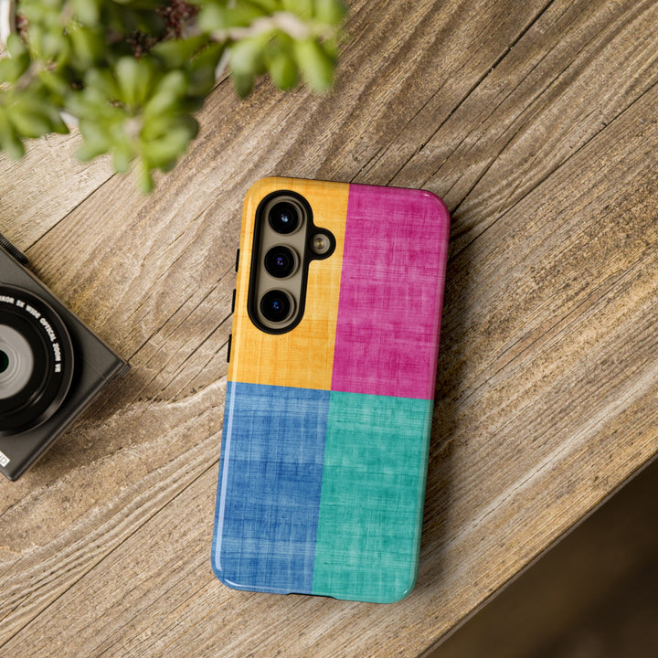 Impact Resistant, Colored Shapes, Cute Phone Cases for Samsung S24, S23, S22, S21, IPhone 15 pro Iphone 14 pro Iphone 13 IPhone 12 Iphone 11 - Studio40ParkLane