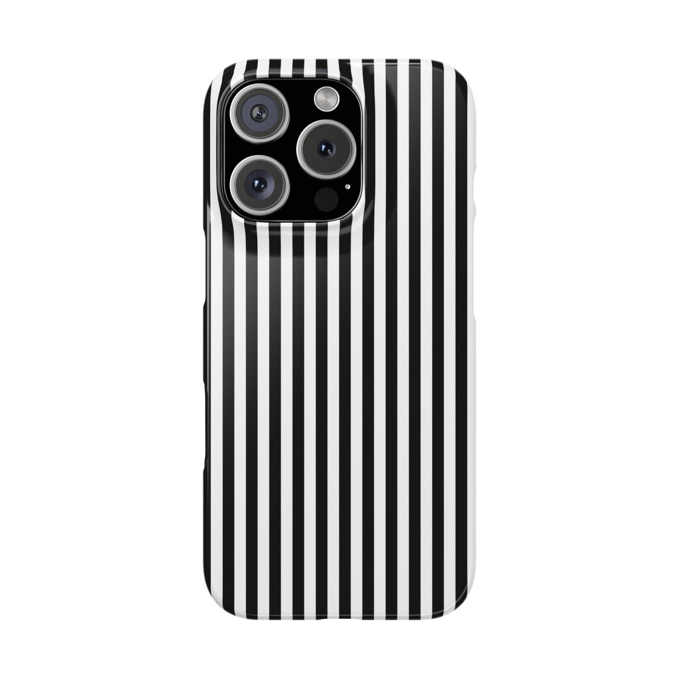 Slim Black White Striped Cute Phone Case for Iphone 16 - | iPhone 15 Pro Max Case | iPhone 14 Case Iphone 13 12 11 10 9 8 7 Gift for Her - Studio40ParkLane