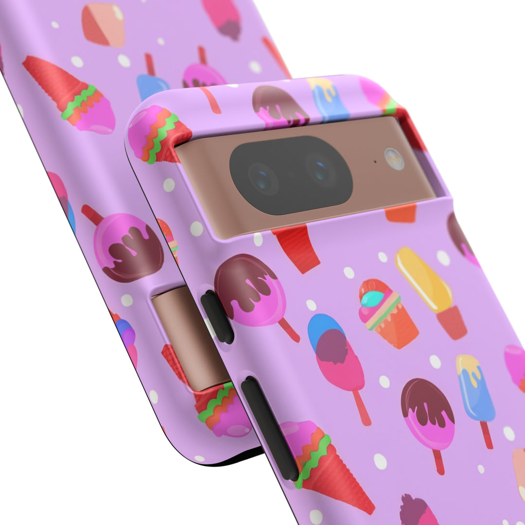 Cute Samsung Case | Cool Iphone Case | Summer Pink Ice - Cream, Samsung S24, S23, S22, S21, IPhone 15 Case | Iphone 14 Case, Iphone 13 Case - Studio40ParkLane