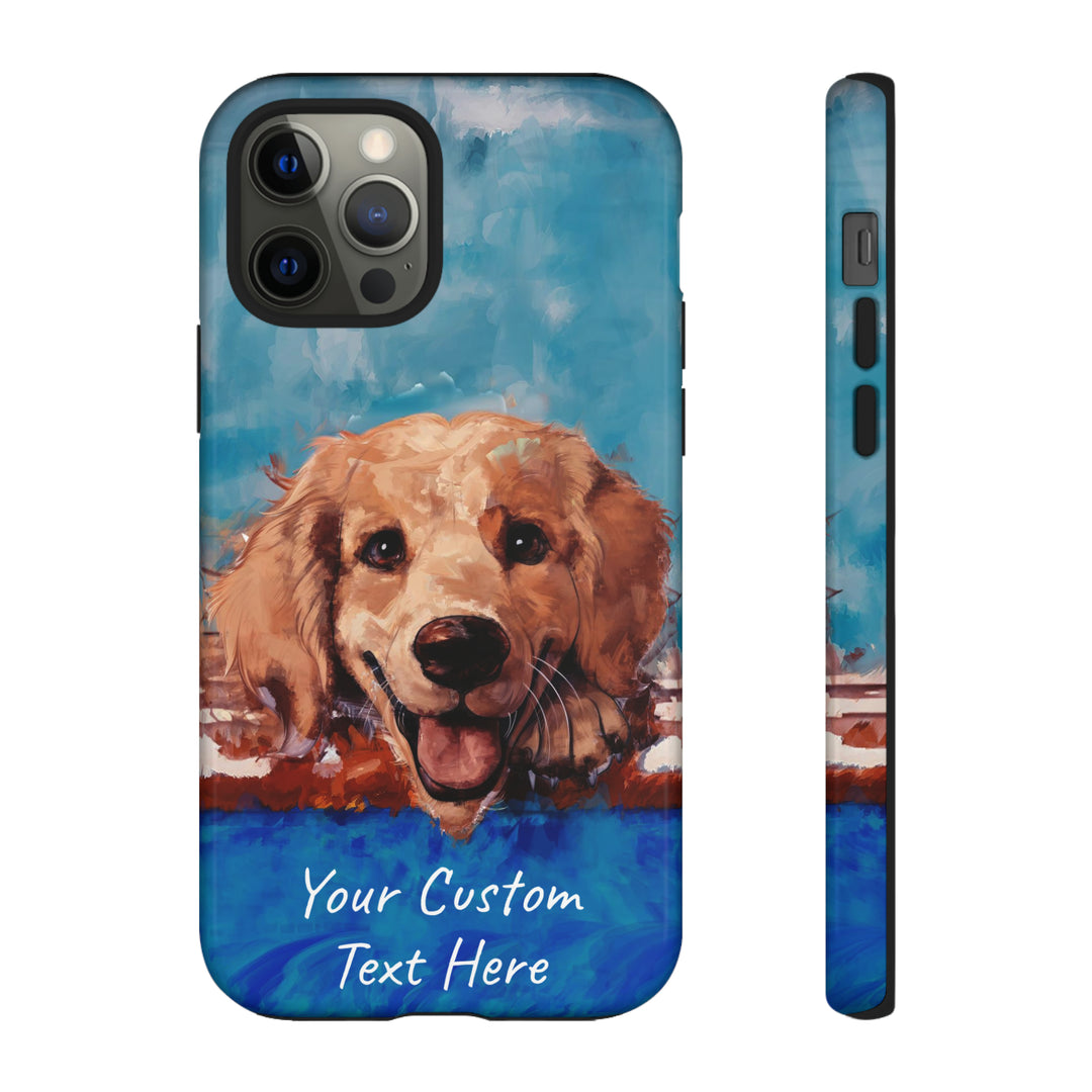 Personalize this Cute IPhone Case | Golden Retriever Dog iPhone Case, iPhone 15 Case | iPhone 15 Case, Iphone 14 Case, Iphone 14 Pro Max Case - Studio40ParkLane
