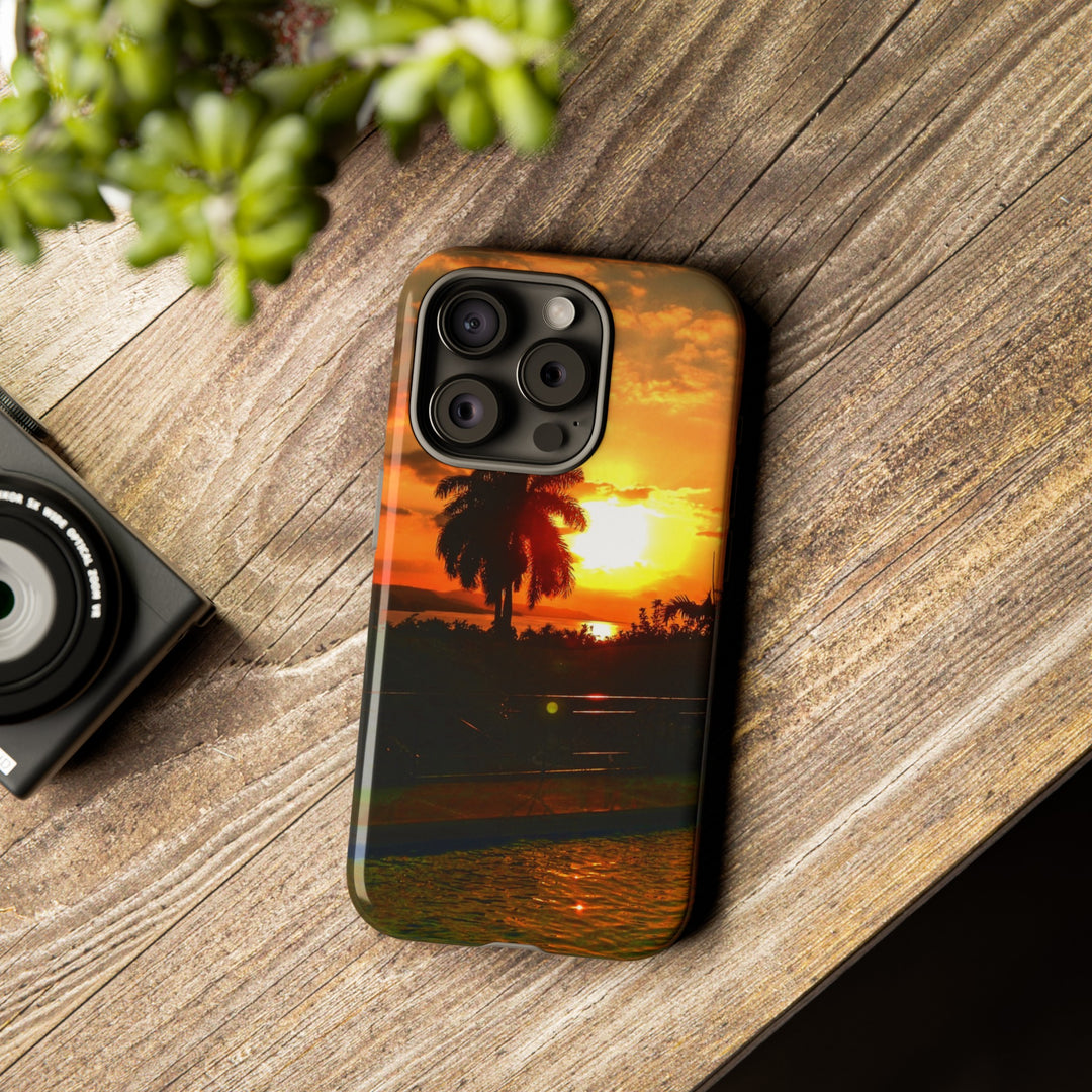 Cute Samsung Case | Cool Iphone Case | Summer Jamaica Pool Sunset, Samsung S24, S23, S22, S21, IPhone 15 Case | Iphone 14 Case, Iphone 13 Case - Studio40ParkLane