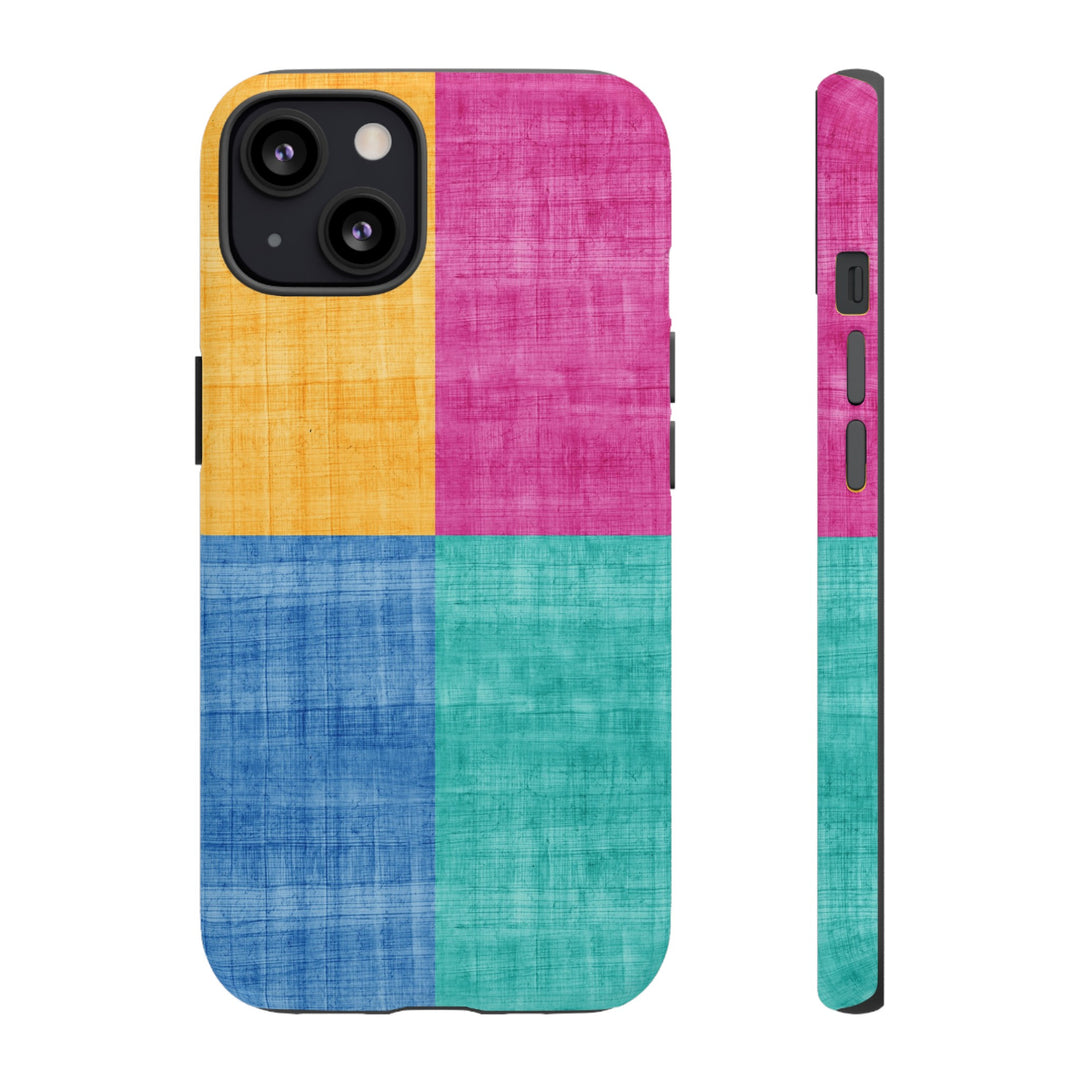 Impact Resistant, Colored Shapes, Cute Phone Cases for Samsung S24, S23, S22, S21, IPhone 15 pro Iphone 14 pro Iphone 13 IPhone 12 Iphone 11 - Studio40ParkLane