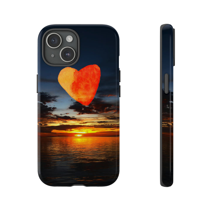 Cute IPhone Case | Rising Heart Love Sunset, iPhone 15 Case | iPhone 15 Pro Case, Iphone 14 Case, Iphone 14 Pro Max Case - Studio40ParkLane