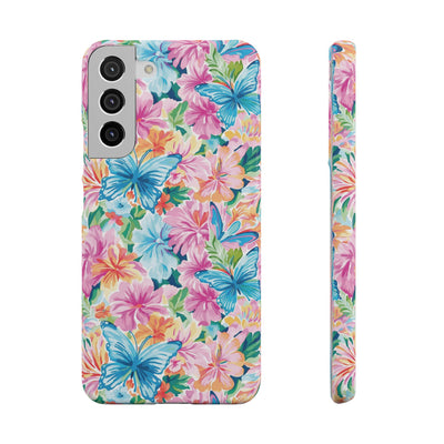Snap Butterflies Flowers Cute Phone Cases for Samsung S24, S23, S22, S21, S20, Plus and Ultra, Iphone 16 Pro Max, Iphone 15, 14, 13, 12, 11, 10 - Studio40ParkLane