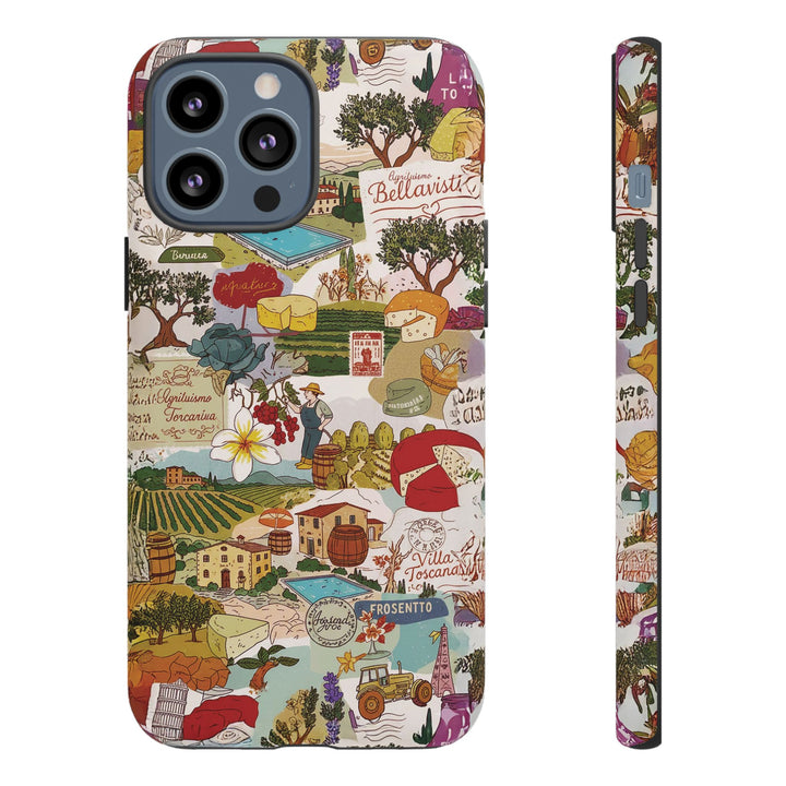 Italy Tuscany Coquette Collage Tough Premium Phone Case - For iPhone 17 Pro Max iPhone 16 Pro iPhone 15 Iphone 14 Plus 13 Pro 12 11 10 XR - Studio40ParkLane