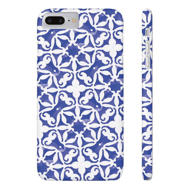 Slim Blue Mosaic Gift for Her Cute Phone Cases for Iphone 16 Case | iPhone 15 Case | iPhone 15 Pro Max Case, Iphone 14, Iphone 14 Pro Max, Iphone 13, 11,10,8,7 - Studio40ParkLane
